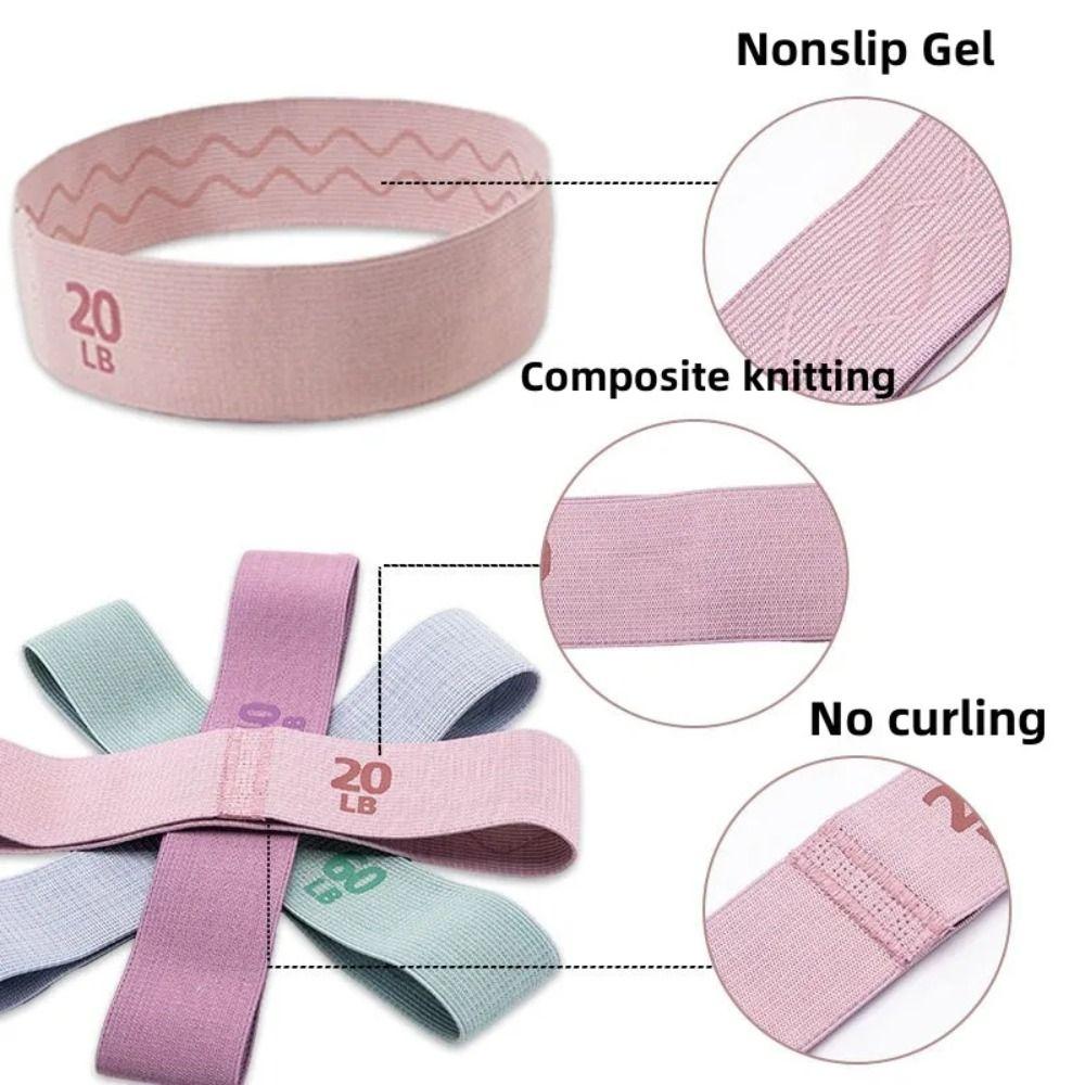 20LB 40LB 60LB 90LB Yoga Fabric Elastic Bands Pilates Hip Circle Expander Bands Fitness Training