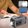 Solar Hand Crank Radio Multi Functional IPX4 Water Proof Emergency AM Frequency Modulation Radio with LED Flashlight