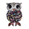Personalized Retro Rhinestone Owl Brooches For Women Clothing Coat Accessries Gifts