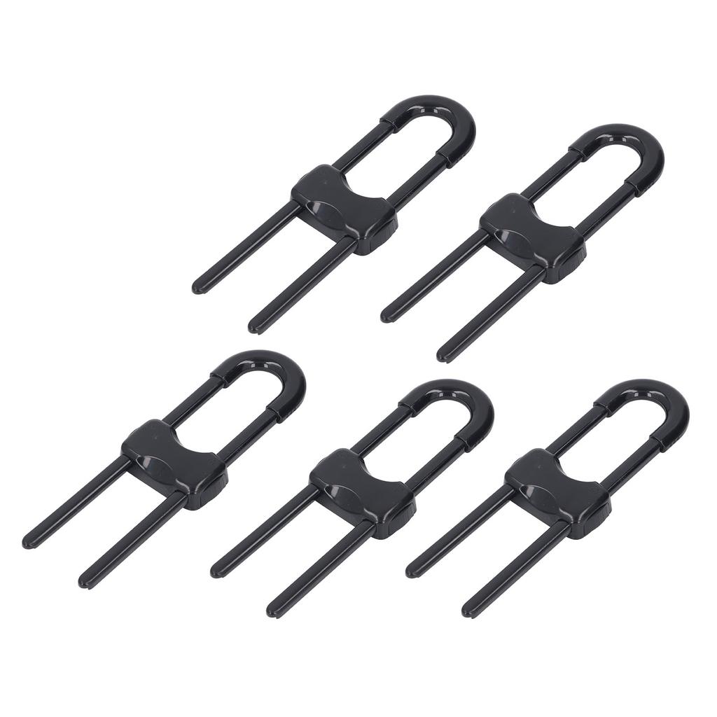 5Pcs Cabinet Handle Locks Multifunctional Adjustable U Shaped Child Safety Locks for Cabinet Drawer