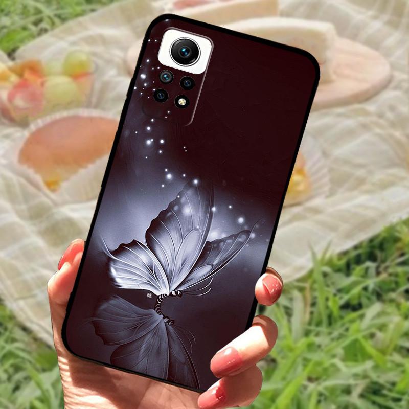 For Redmi Note 12 Pro 4G Case Silicone Soft Marble Black Bumper Funda Coque For Xiaomi Redmi Note 12 Pro Protective Phone Cover