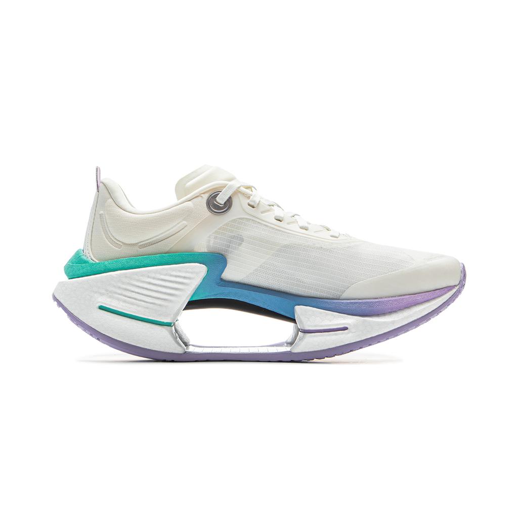 Li Ning Absolute Shadow 3 Essential Technologia Cotton Candy Profesjonalne Buty Treningowe do Szybkości Buty do Biegania Damskie Trampki Białe Niebieskie Fioletowe ARRV002-11