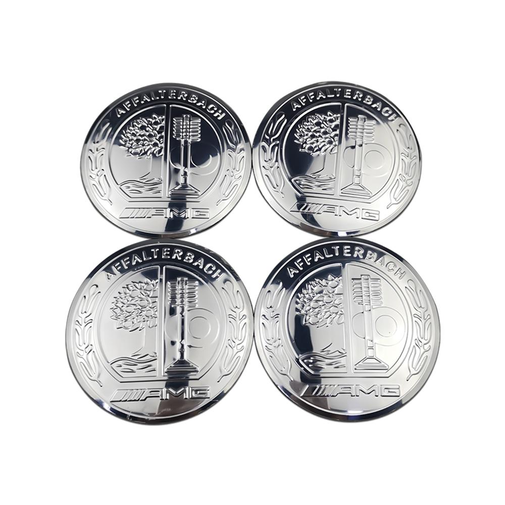 CRU1 4Pcs 56mm Car Emblem Auto Wheel Center Hub Caps Decal Accessories For Mercedes Benz B/C/E/S Class A Class C200L GLC GLK