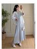 Elegantes Sommer-Umstandskleid 2026 im chinesischen Stil mit geprägtem Sonnenschutz