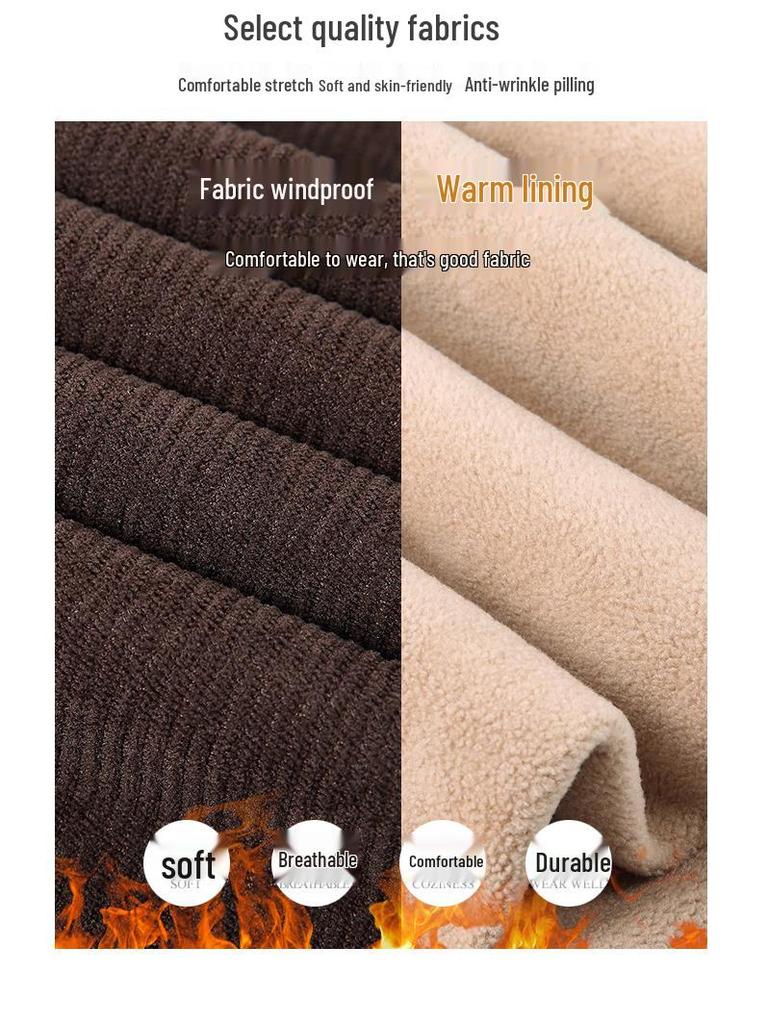 2024 New Style Plus Velvet Thick Slimming Harem Pants for Middle-Aged Women: Autumn/Winter Fashion