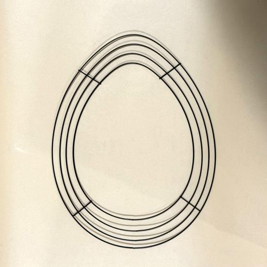 Yousheng 6 Pcs DIY Wreath Frame Metal Wreath Form Easter Rabbit Egg Bee Honeycomb Wire Frame for Wreath Crafting Holiday Hanging Decor