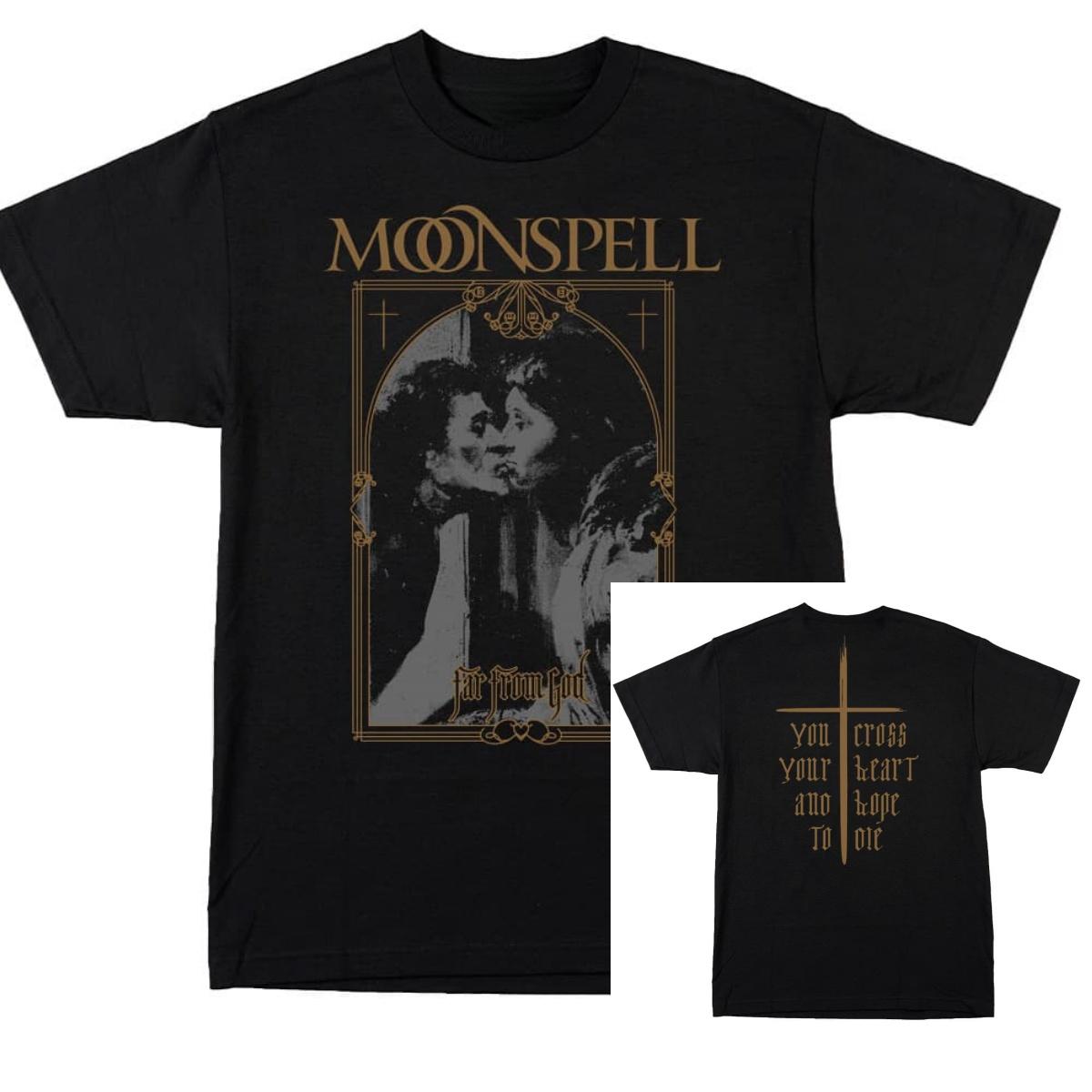 

Moonspell for The Love of Mortals Band TShirt Cotton Graphic Tee Unisex Women Summer Streetwear Top 4XL