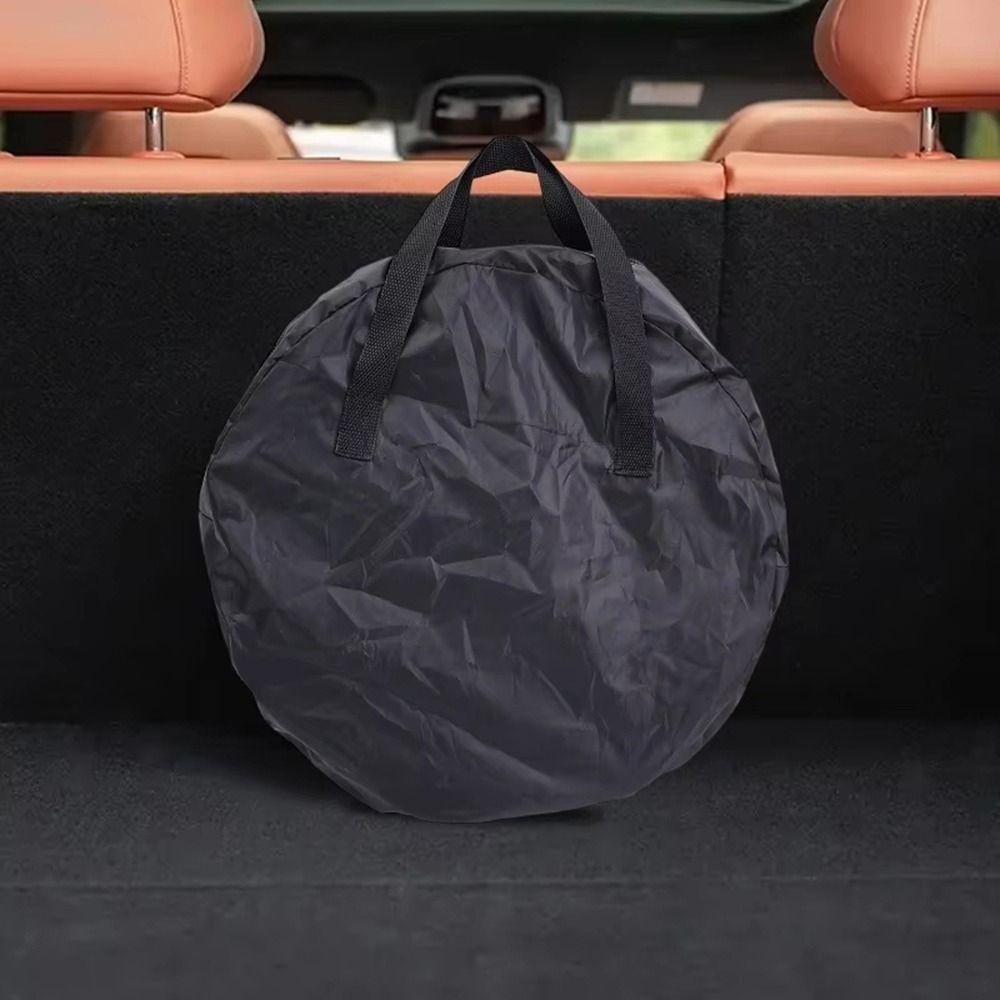 Handheld Car Charge Cable Bag Oxford Cloth EV Charger Carry Bag Circular Tool Bag for Car Caravan