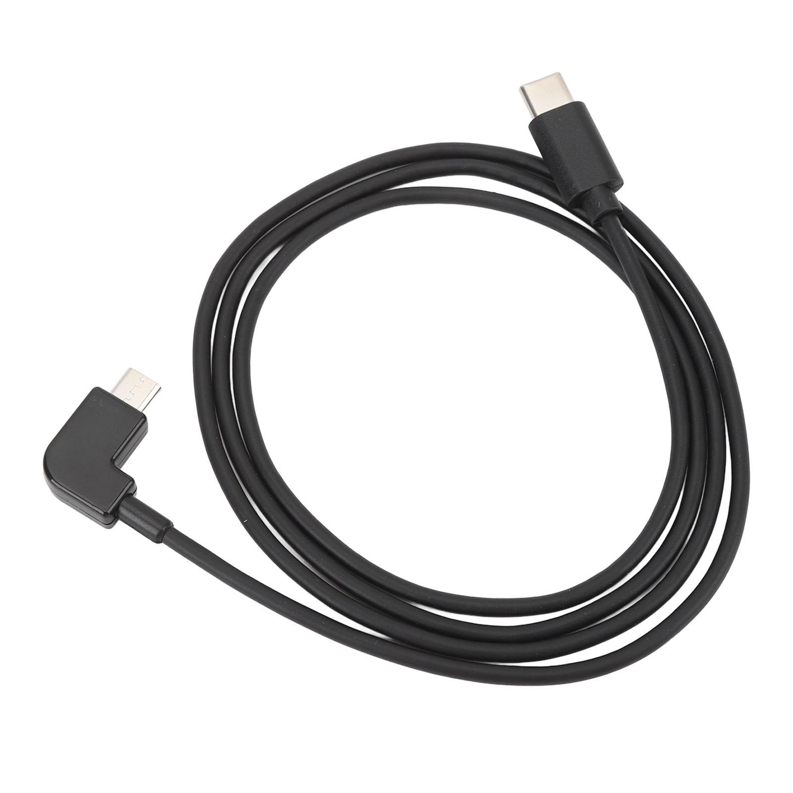 

Drone Goggles Data Cable 90 degrees Phone Port Anti Aging Type C to for Android Cable for Avata 2 Goggles