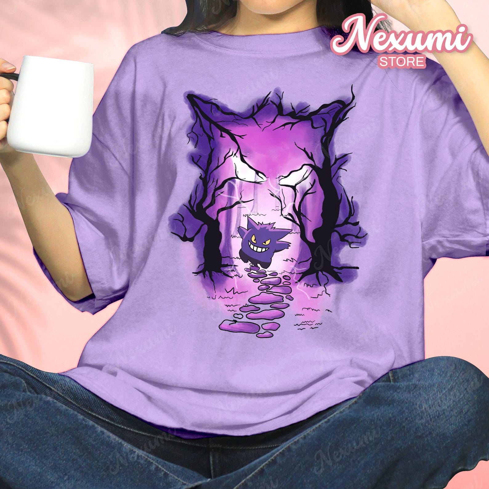 Shadow Gengy T-shirt Kawaii Shirt Print T-shirt Anime Shirt Gamer Gift 4XL