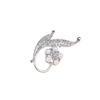 Fashionable Korean Pearl Flower Rhinestone Brooch for Women – Elegant Suit Accessory