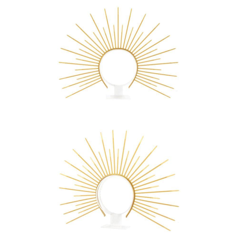 Star Halloween Headband Sun God Tiara Headdress Elegant Glory Headband Hair Accessories