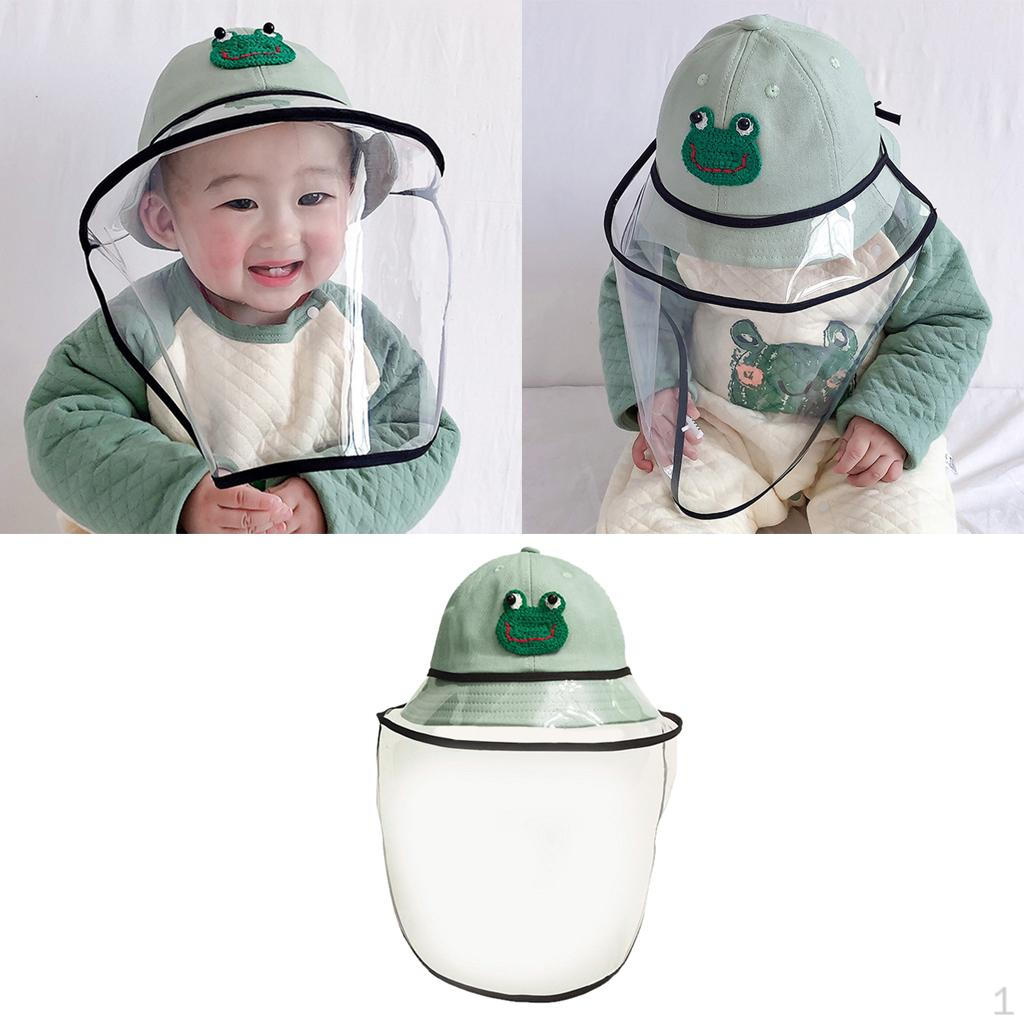 

Fisherman Hat Protective with Transparent Visor Detachable Full green-S