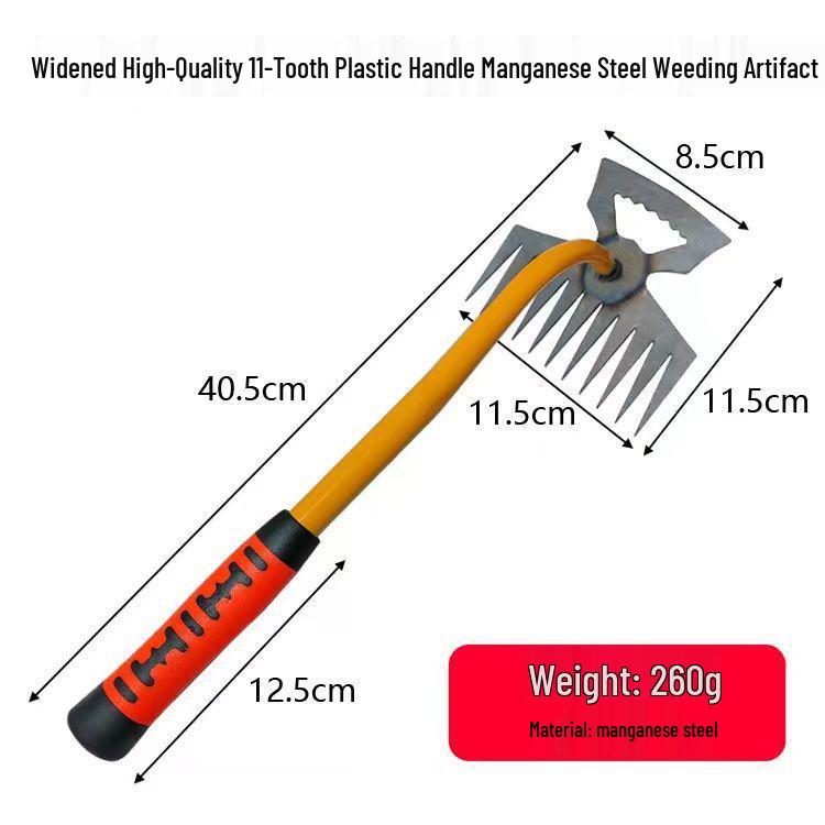 Manganese Steel Handheld Gardening Tool for Root Removal and Soil Loosening