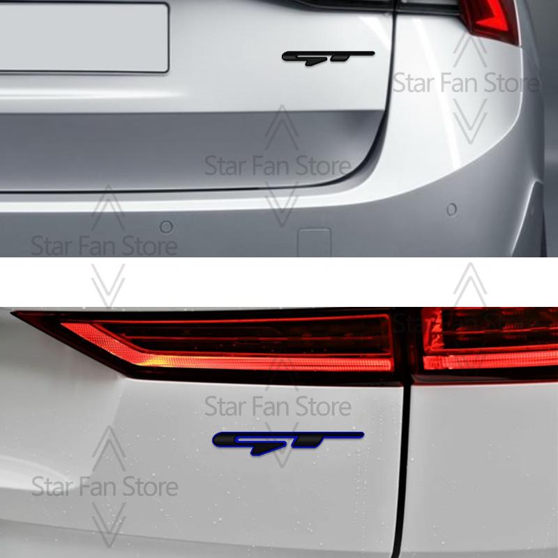 Badge Griglia Metallo GT Adesivi 3D Emblema Corpo Baule Auto Decalcomania Styling Auto Per KIA Sorento Stinger Sportage Rio K5 K9 Picanto K3
