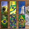 Brazil Brazilian Flag Soft Phone Case for Samsung Galaxy S26 S25 Edge S24 Ultra S23 Plus S22 S21 FE S20 Black Cover Back Shell