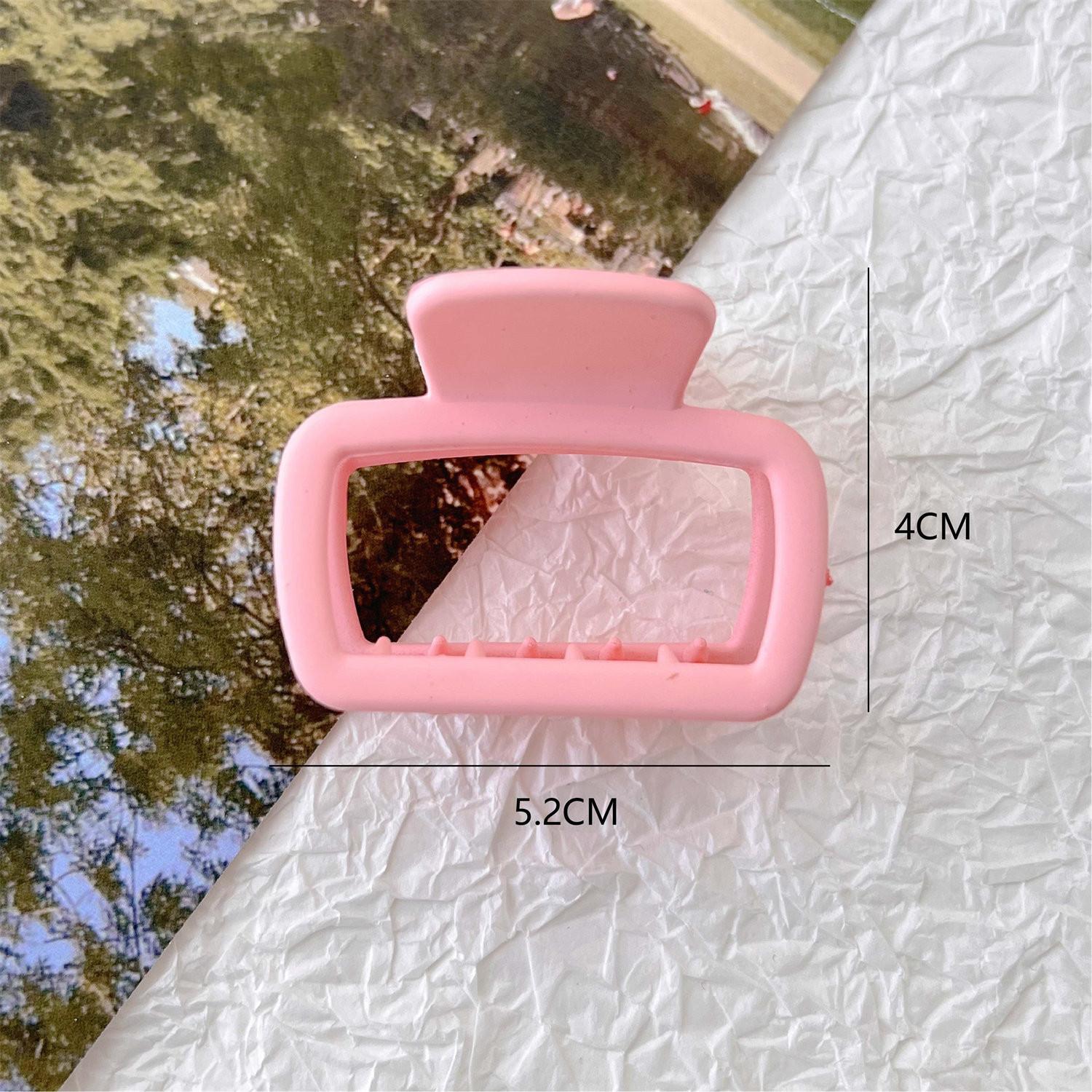 

Квадратный маленький коготь для волос модный сплошной зажим для захвата женский затылок принцесса акула зажимы для волос головной убор аксессуары для волос розовый