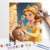 Disney princess archaeologist digital oil painting art kit handmade diy home decorations