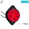 2PCS LED Trailer Side Marker Lights 12V Waterproof Red Chicken Clearance Button Lights for Truck Semi Trucks Freightliner – Universal Fit