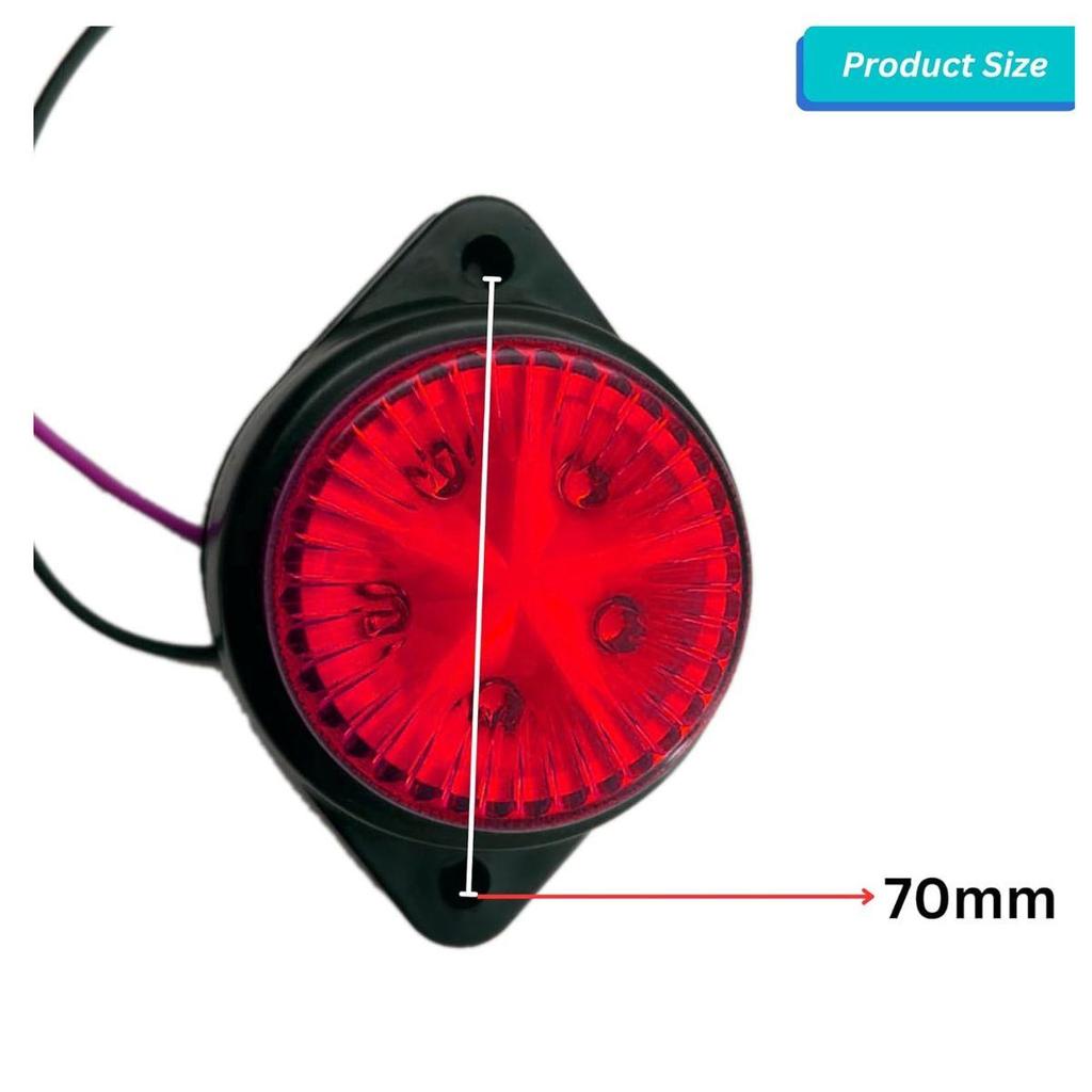 2PCS LED Trailer Side Marker Lights 12V Waterproof Red Chicken Clearance Button Lights for Truck Semi Trucks Freightliner – Universal Fit