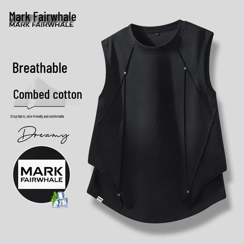 

MARK FAIRWHALE Men s Sleeveless Ice Cotton T-Shirt 4XL