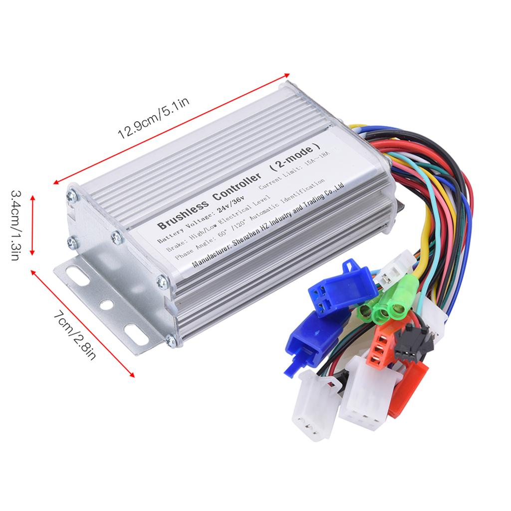 350W Electric Bicycle Brushless Speed Motor Controller for Electric Scooter24V 36V