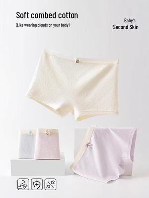 Antibakterische Baumwoll-Boxershorts für Mädchen (ältere Kinder) - Ohne Einschneiden, 100% Baumwollkomfort