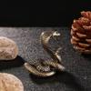 Brass Cobras Shelf Decors Accent ,Snake Figurines Tabletop Centerpieces Home Decorations Retro Snake Decorative Objects