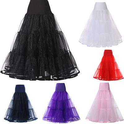 Women's  Long Bridal Petticoat Big Wing Boneless Bride Wedding Dance Underskirt Dress Puff Skirt Petticoat Skirts
