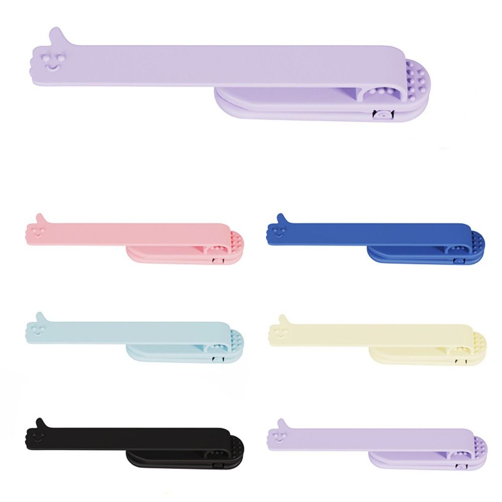 Portable Smart Bookmark Soft with Pen Slot Silicone Bookmark Automatically Follows Page Flipping Notebook Page Divider