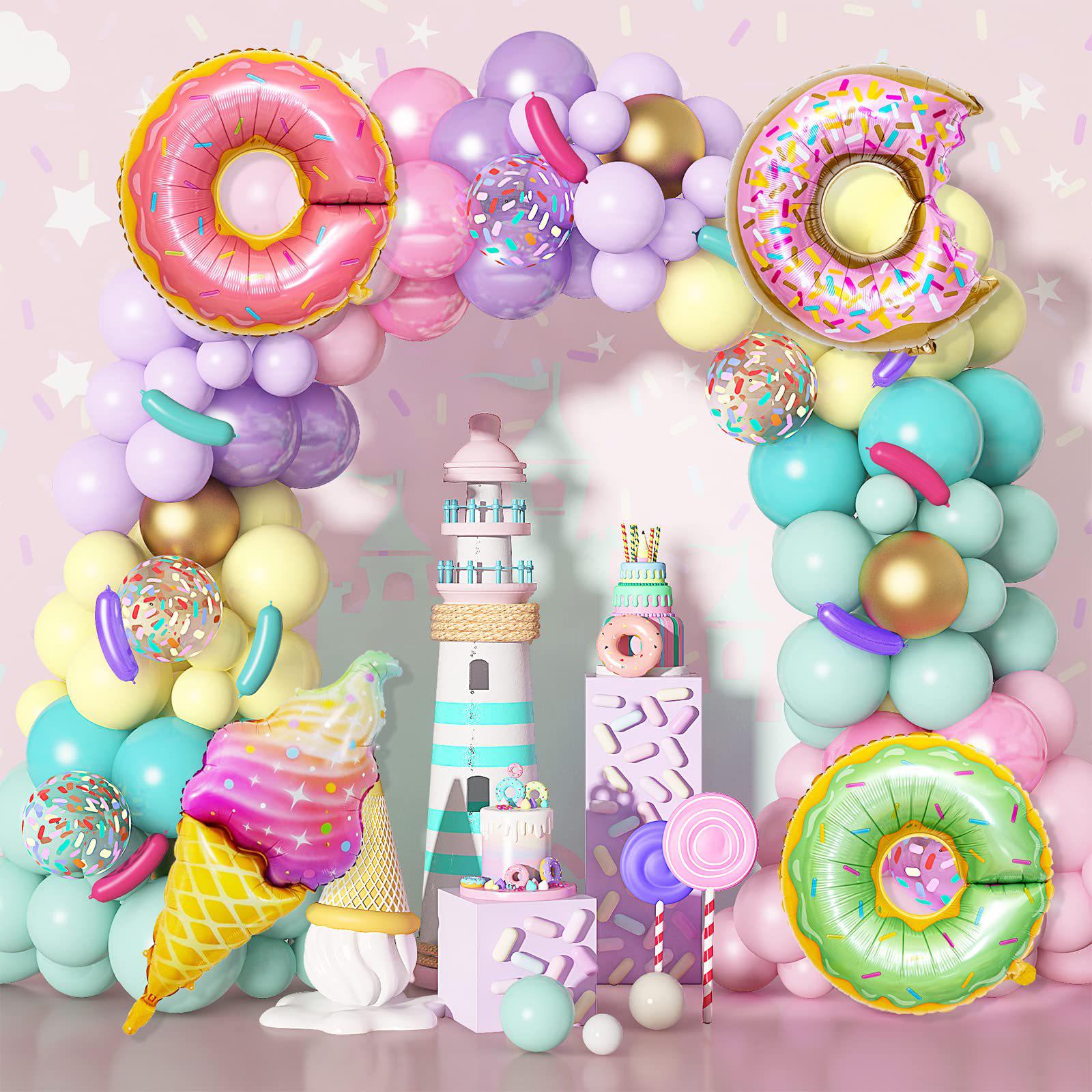 Dreamy Sweet Donuts & Macarons Birthday Decor Set
