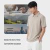 Hodo Men's Relaxed Fit Dropped Shoulder Short Sleeve Polo T-shirt