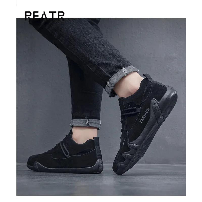 Men's breathable and anti slip work shoes for spring and autumn, fashionable sports shoes for men's outdoor hiking sports shoes