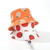 Fruit Pattern Sun Cap Cotton Panama Hat New Beach Cap  Girls Boys