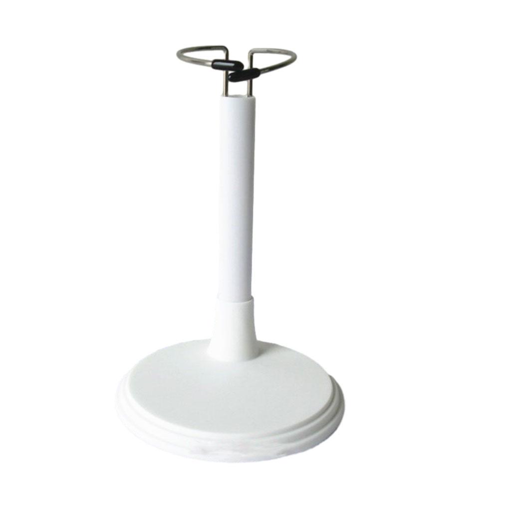 Sturdy and Durable PVC Ring Adjustable Metal Stand Showcase Doll Or Bear with Style Adjustable Allows To Be Placed, Black, 35