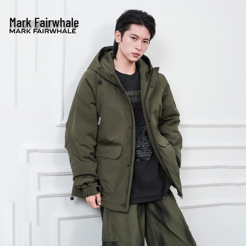 Mark Fairwhale Men's Winter Hooded Workwear Padded Jacket