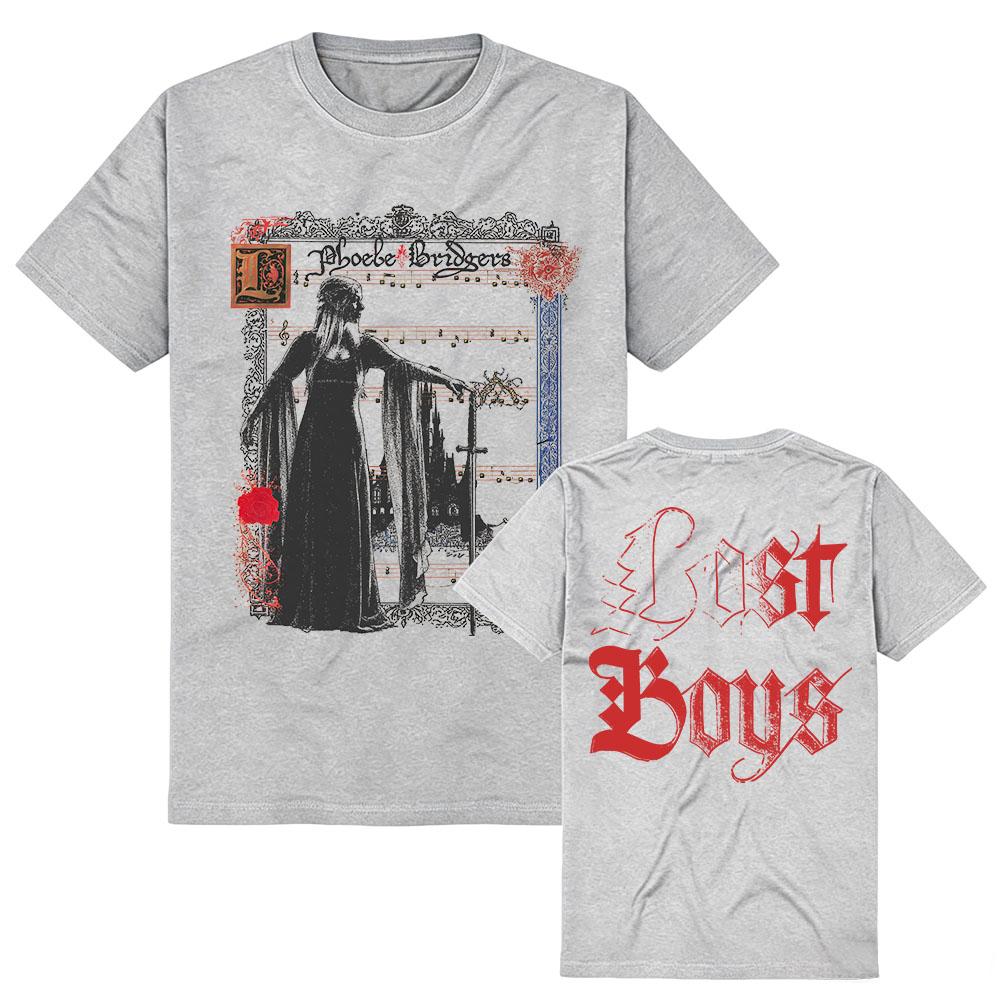 Lost Boys Sword Tee Phoebe Bridgers Singer Design T-shirt Graphic Print Merch Unisex Streetwear Short Sleeve Cotton Female Shirt