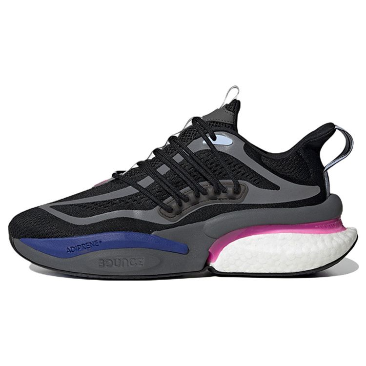 adidas AlphaBoost V1  Black Blue Fuchsia  Men s Sustainable Lifestyle Running Shoes HP6612 42.5