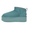 UGG Cow Split Leather Solid Color Thick Sole Commuter Versatile Comfortable Short Snow Boots Women Boots 1135092-DEE