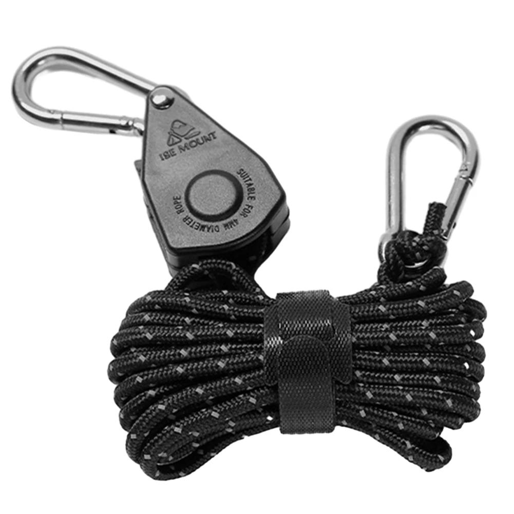 4M Kampeertent Spanband Spanner Bevestigingskatrol Verstelbare Ratel Hangers Luifel Touw Ratel Hangers Spanbanden