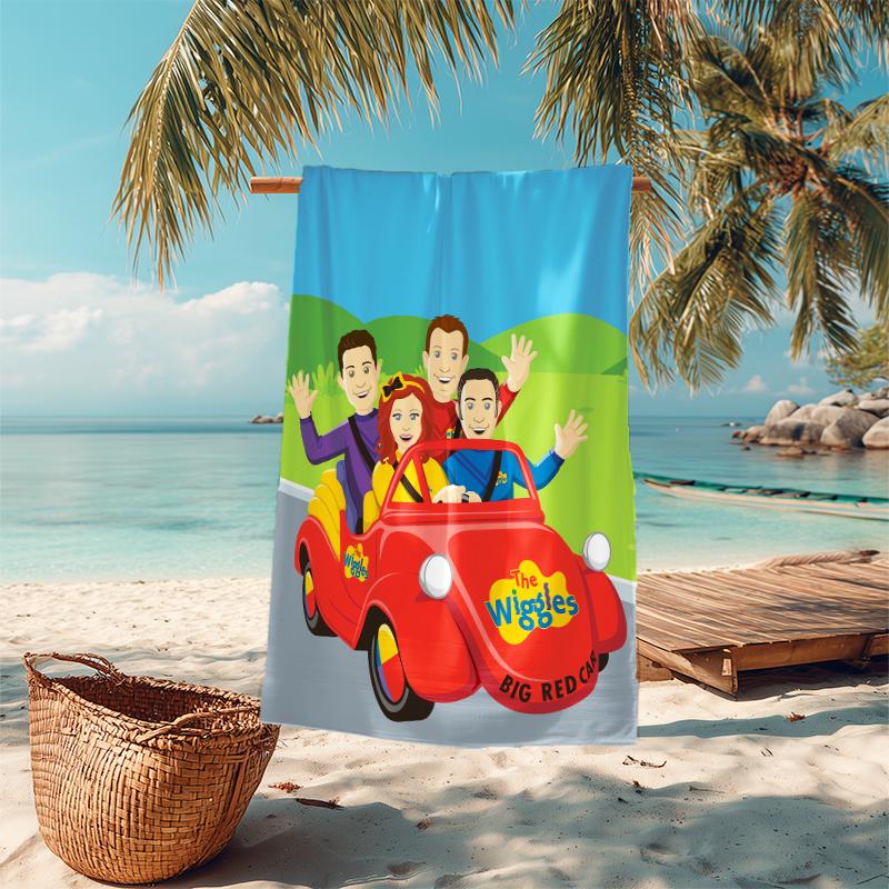 1Pc Wiggles Beach Party Beach Towel Microfiber Beach Towel Thin Absorbent For Beach Swimming Yoga Bath Sports 0917151