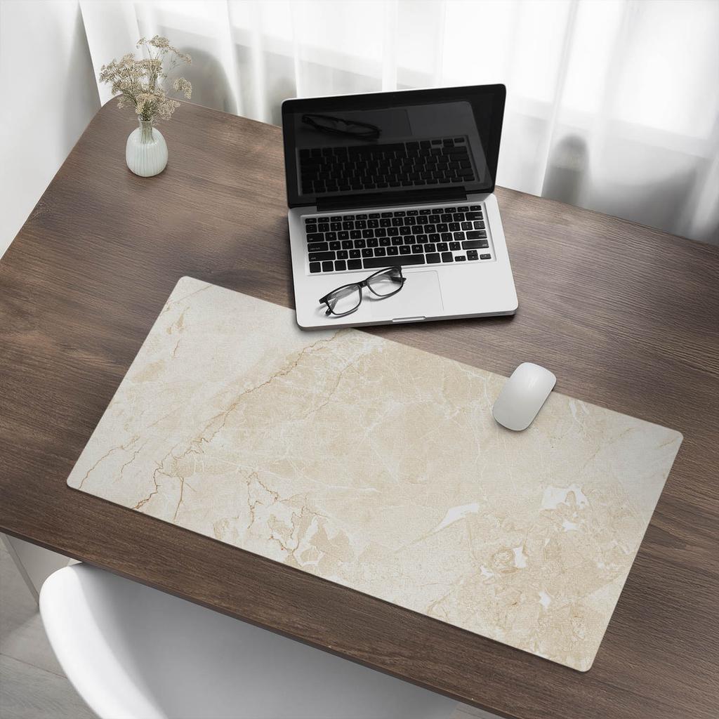 Vinyl Anti-Slip Gaming Desk Mat Marble Veins 90x45 cm