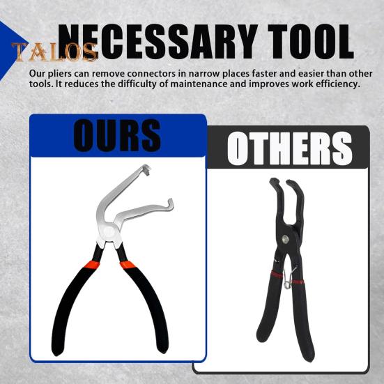 1 Paar elektrische Trennzange mit ergonomischem, rutschfestem Griff, Zange für Kraftstoffleitungen, Benzinklemmen, Rohrzange, Zange für elektrische Anschlüsse