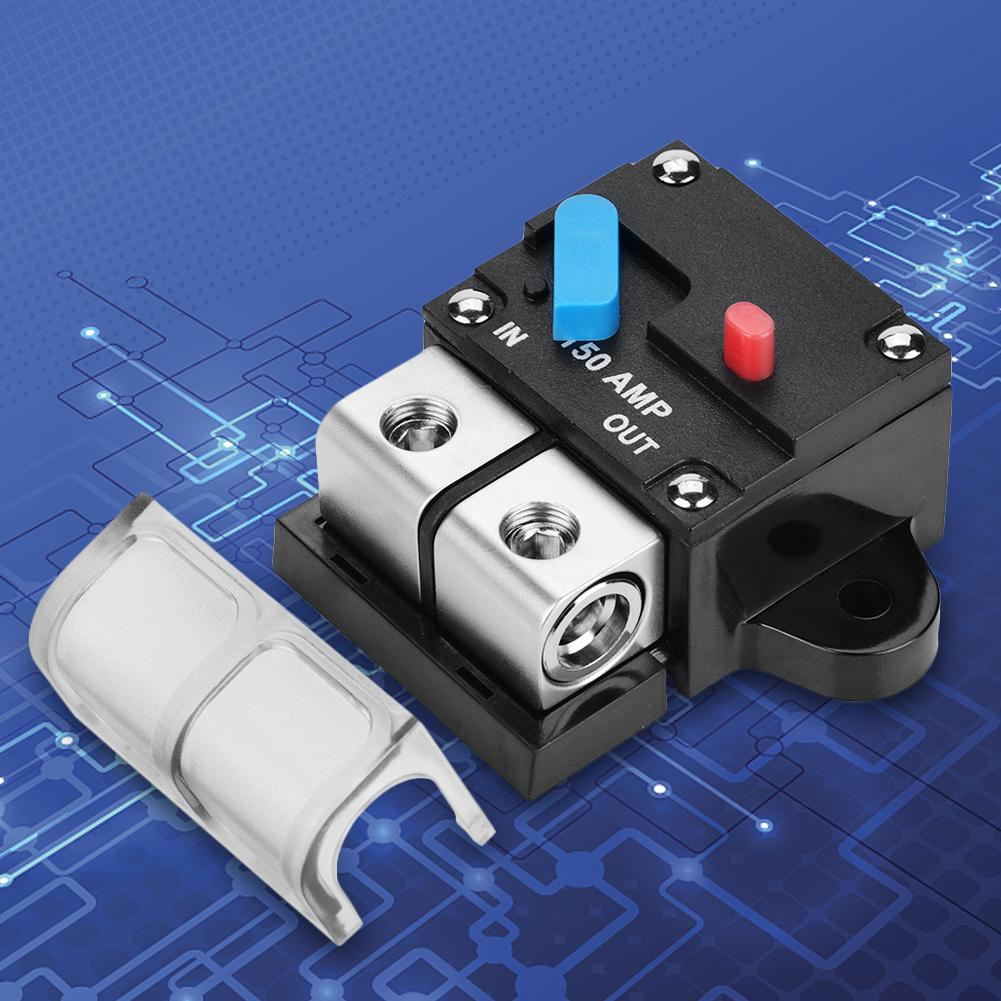 150A Circuit Breaker Automatic Reset Fuse Holder Inverter for Car Automotive