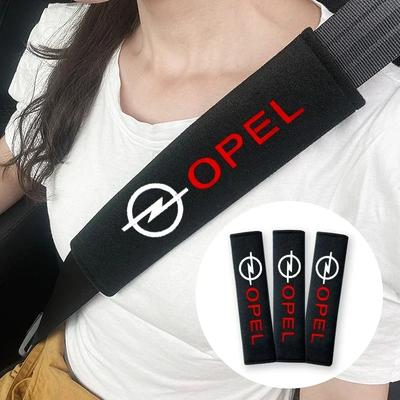 1/2PCS Car Logo Seat Belt Shoulder Pad Protector Pad For Astra H Astra J G Corsa Insignia Zafira B Vectra C Corsa D Vivaro