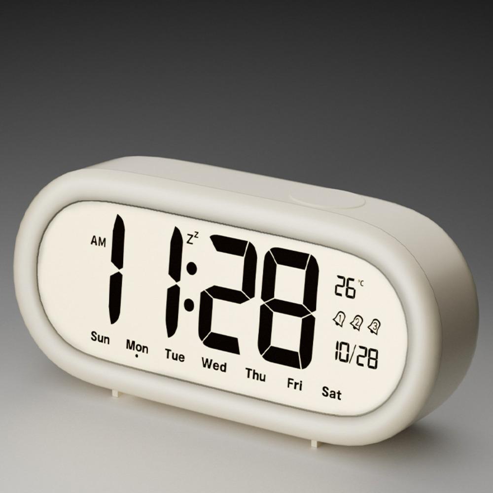 1PC Large Screen Desktop Clock Digital Display Smart Electronic Clock Home Decor