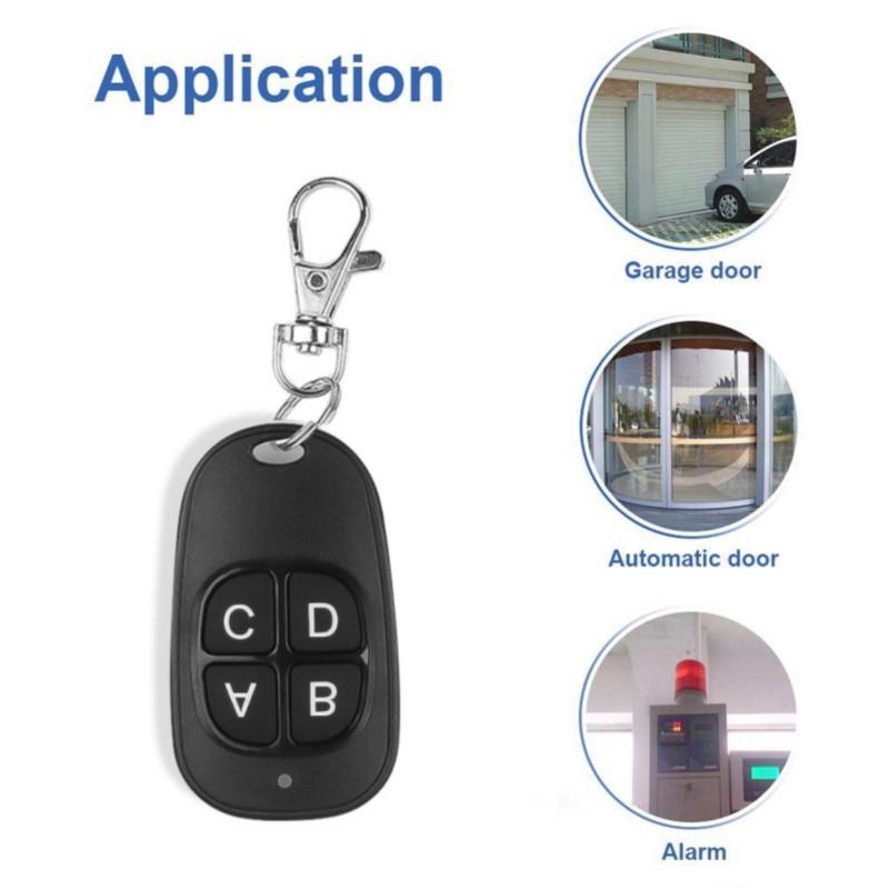 433MHz Garage Door Remote Control 4 CH Copy Universal Remote Control Cloning Electric Gate Remote Controller Duplicator Car Key
