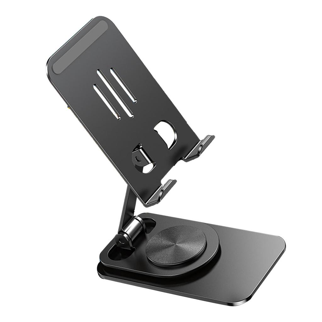 Phone Holder 360 degrees Rotation Height   Foldable Portable Metal Desk Phone Dock Holder for Phone Tablet