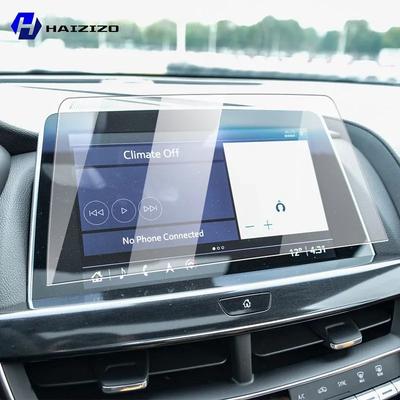 For Cadillac CT5 2017- Tempered Glass Car Navigation Screen Protector Film Dashboard Monitor Screen Protective Film Refit