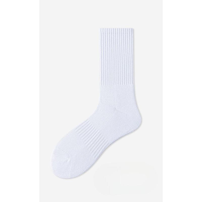 Men's Anti-odor and Sweat-absorbing Summer Thin Mid-calf Socks Breathable and Antibacterial Pure Cotton Versatile Sports Socks